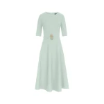 Oscar de la Renta Pineapple Belt Wool Dress - Dresses - American Luxury Evening Wear at Coveti