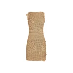 Oscar de la Renta Porcelain Flower Crochet Lattice Dress - Dresses - American Luxury Evening Wear at Coveti