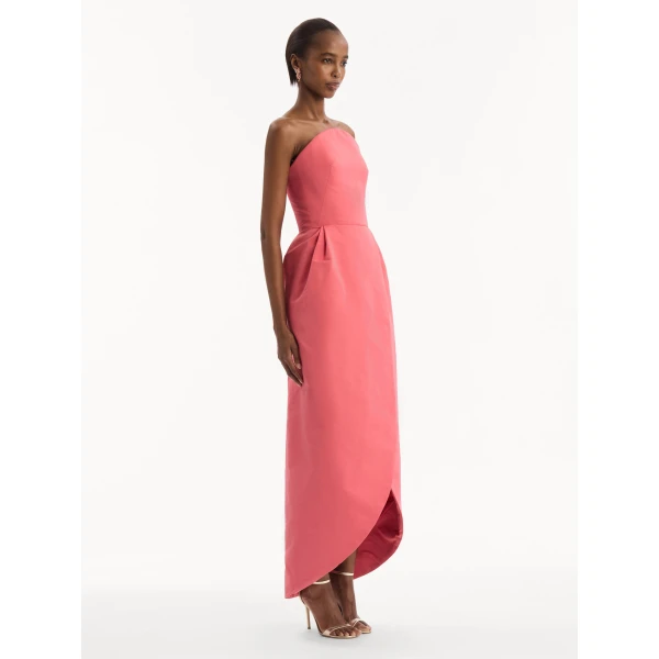Oscar de la Renta Strapless Faille Gown - Dresses - American Luxury Evening Wear at Coveti