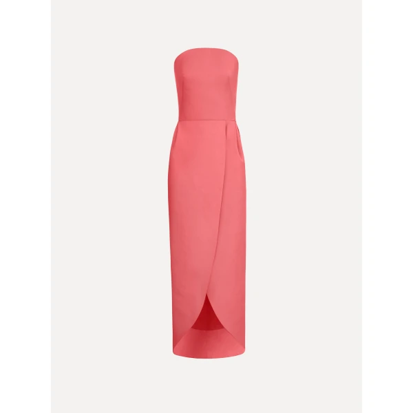 Oscar de la Renta Strapless Faille Gown - Dresses - American Luxury Evening Wear at Coveti