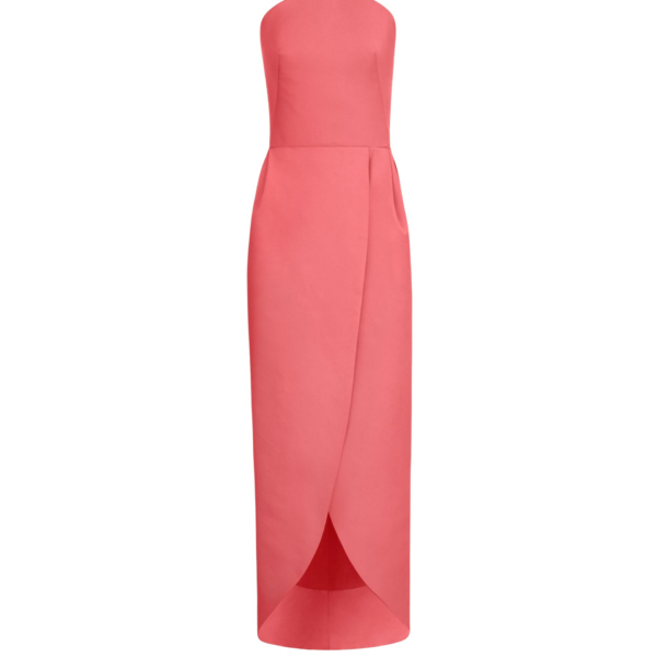 Oscar de la Renta Strapless Faille Gown - Dresses - American Luxury Evening Wear at Coveti