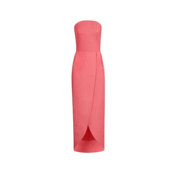 Oscar de la Renta Strapless Faille Gown - Dresses - American Luxury Evening Wear at Coveti