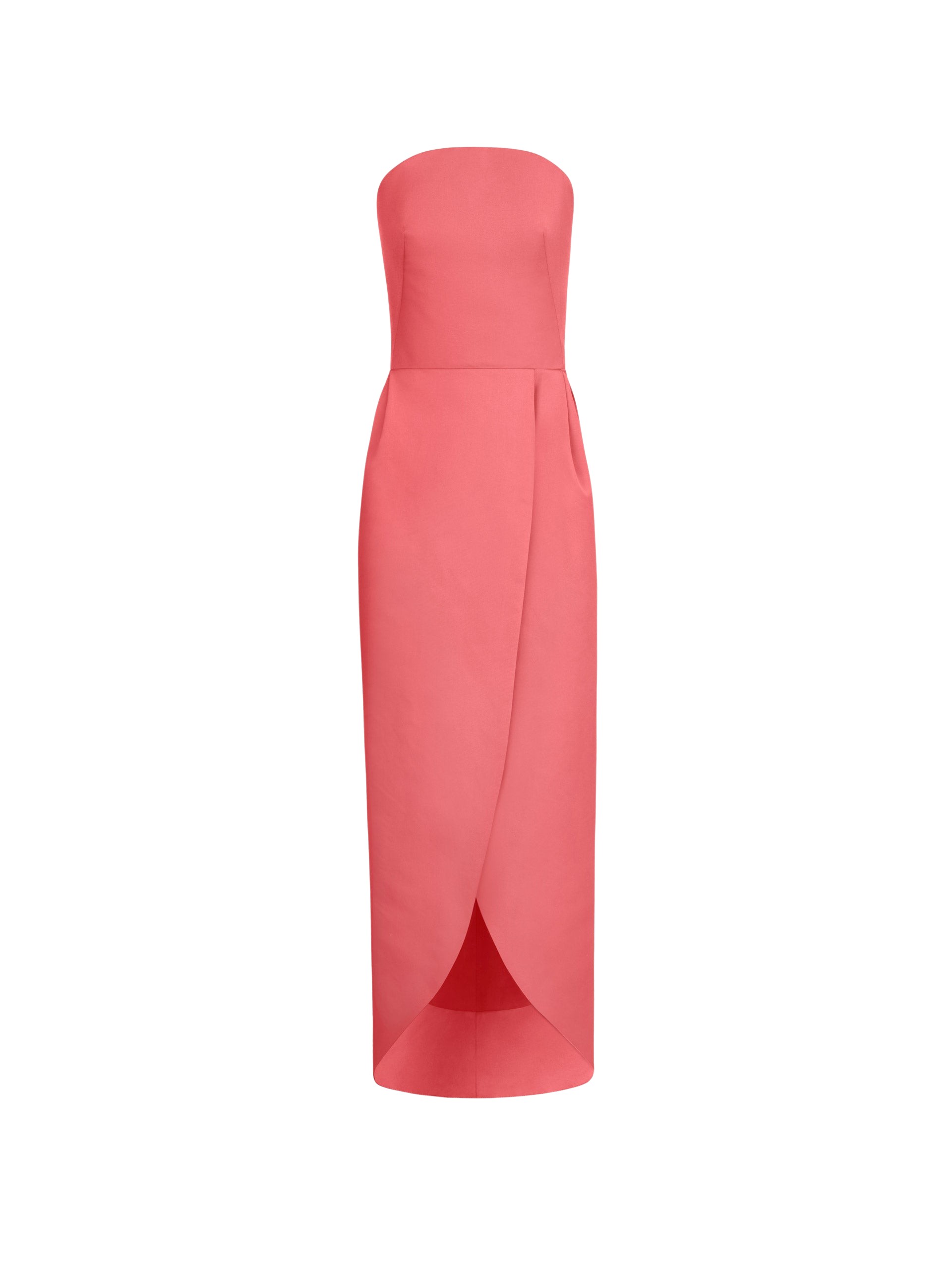 Oscar de la Renta Strapless Faille Gown