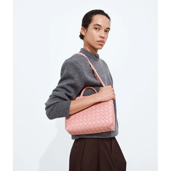 Khaite Women's Small Andiamo in Blush - Pink Totes & Top-Handle Bags - The Lotus Tote Bag - Shop at Coveti