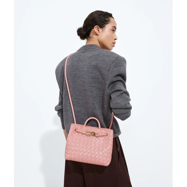 Khaite Women's Small Andiamo in Blush - Pink Totes & Top-Handle Bags - The Lotus Tote Bag - Shop at Coveti