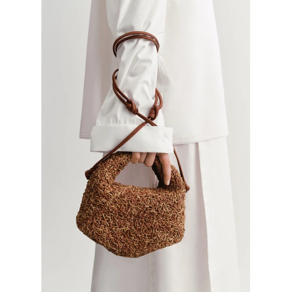 Polene Béri Edition Rizom Cognac Bag, view 2