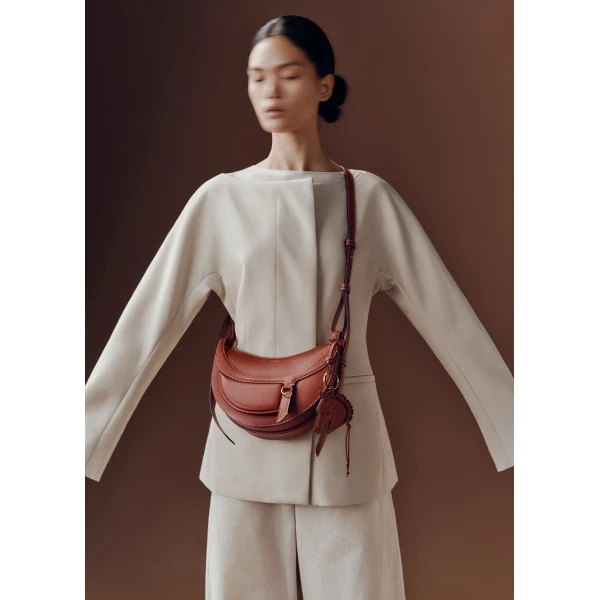 Polene Numéro Dix Edition Cognac Bag, view 4