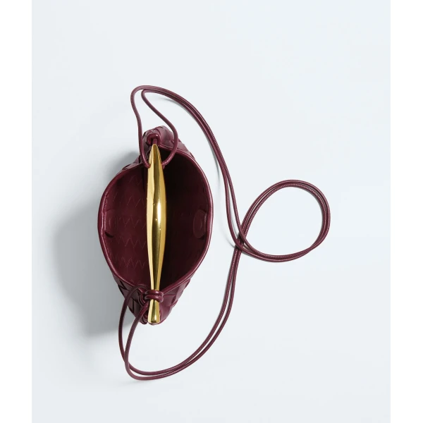 Khaite Baby Sardine in Barolo - Red Mini Bags - The Lotus Tote Bag - Shop at Coveti