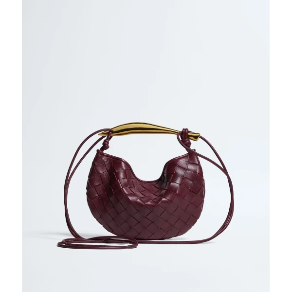 Khaite Baby Sardine in Barolo - Red Mini Bags - The Lotus Tote Bag - Shop at Coveti