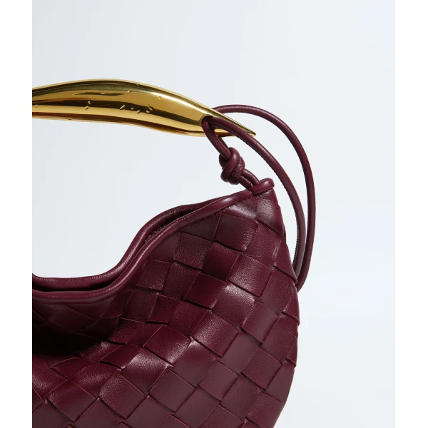 Khaite Baby Sardine in Barolo - Red Mini Bags - The Lotus Tote Bag - Shop at Coveti
