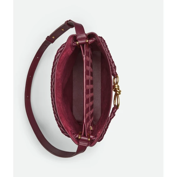 Khaite Women's Andiamo Bucket in Barolo - Red Bucket Bags - The Lotus Tote Bag - Shop at Coveti