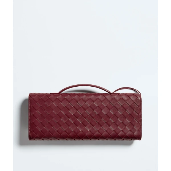 Khaite Women's Andiamo Clutch in Barolo - Red Clutch Bags - The Lotus Tote Bag - Shop at Coveti