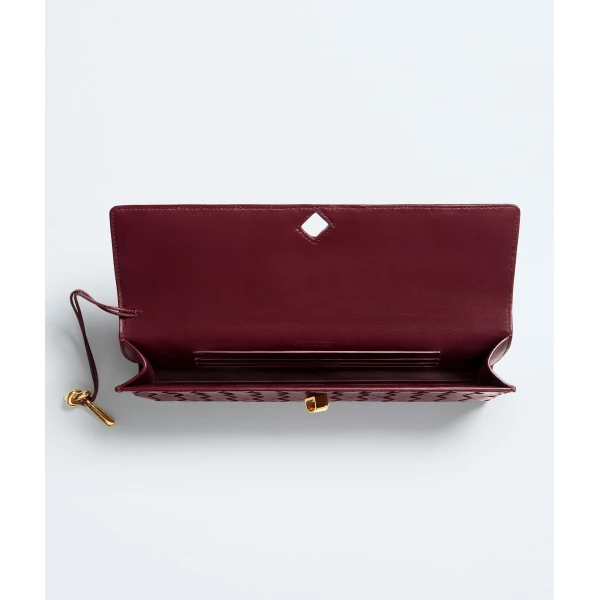 Khaite Women's Andiamo Clutch in Barolo - Red Clutch Bags - The Lotus Tote Bag - Shop at Coveti