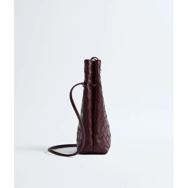 Khaite Women's Andiamo Phone Pouch in Deep mahogany - Red Mini Bags - The Lotus Tote Bag - Shop at Coveti