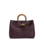 Red-Womens-Andiamo-in-Dark-barolo-coveti29802_nobg Khaite Women's Andiamo in Dark barolo - Red Totes & Top-Handle Bags - The Lotus Tote Bag - Shop at Coveti