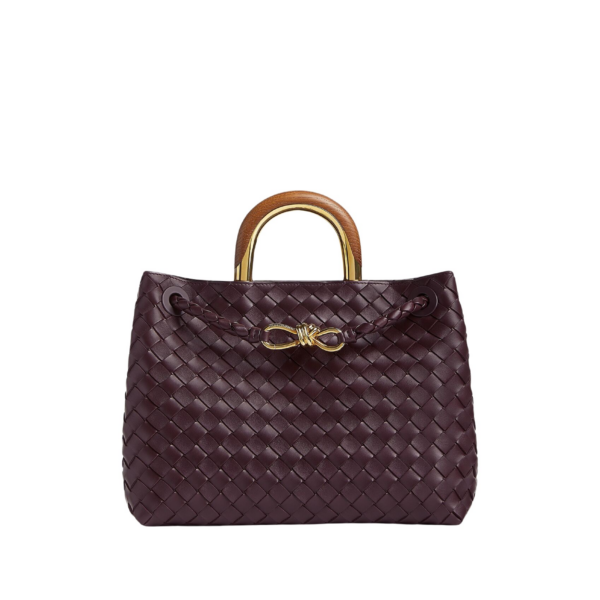 Khaite Women's Andiamo in Dark barolo - Red Totes & Top-Handle Bags - The Lotus Tote Bag - Shop at Coveti