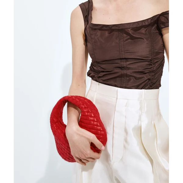 Khaite Women's Baby Veneta in Cardinal - Red Mini Bags - The Lotus Tote Bag - Shop at Coveti