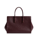 Khaite Women's Barbara Tote in Deep mahogany - Red Totes & Top-Handle Bags - The Lotus Tote Bag - Shop at Coveti