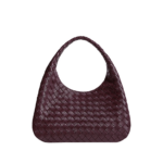 Khaite Women's Campana in Deep mahogany - Red Shoulder & Crossbody Bags - The Lotus Tote Bag - Shop at Coveti