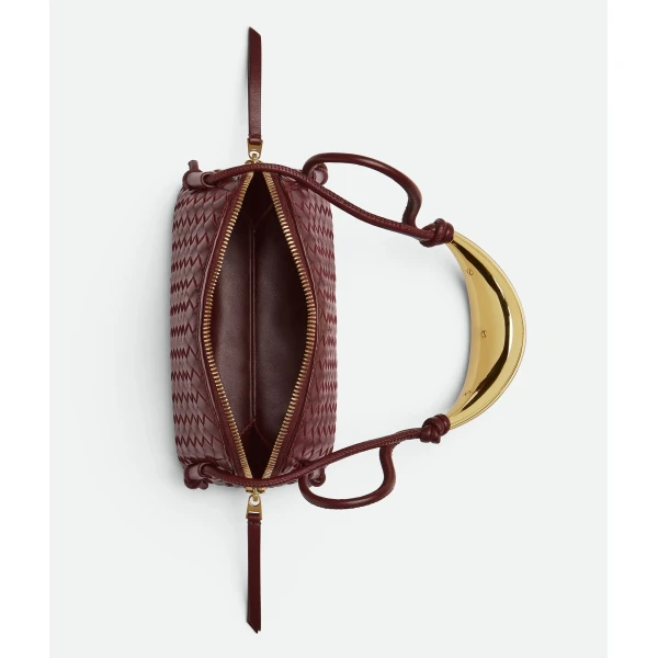 Khaite Women's Concert Pouch Handle in Barolo - Red Clutch Bags - The Lotus Tote Bag - Shop at Coveti