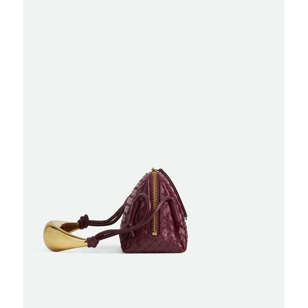 Khaite Women's Concert Pouch Handle in Barolo - Red Clutch Bags - The Lotus Tote Bag - Shop at Coveti