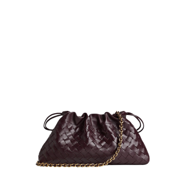 Khaite Women's Dustbag Notte in Dark barolo - Red Shoulder & Crossbody Bags - The Lotus Tote Bag - Shop at Coveti