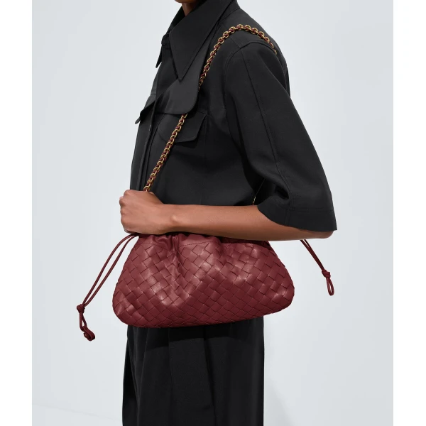 Khaite Women's Dustbag Notte in Lava red - Red Shoulder & Crossbody Bags - The Lotus Tote Bag - Shop at Coveti