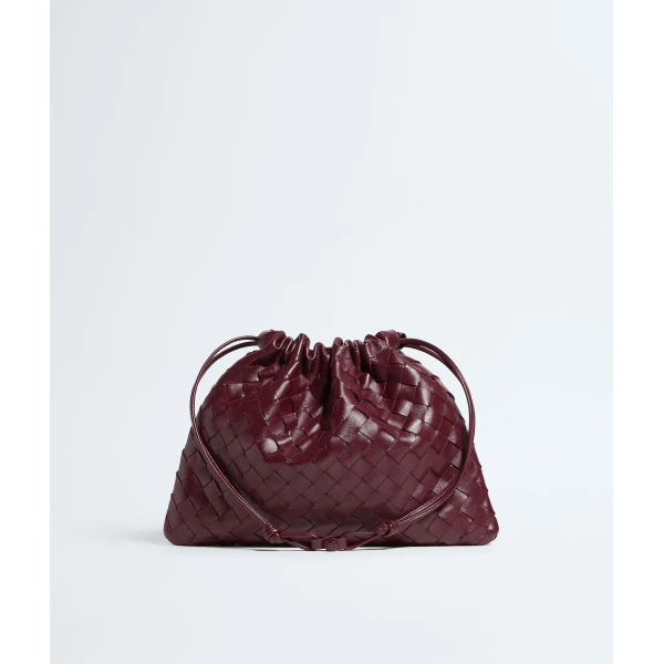 Khaite Women's Dustbag in Barolo - Red Shoulder & Crossbody Bags - The Lotus Tote Bag - Shop at Coveti