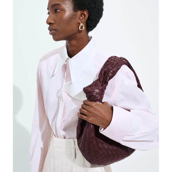Khaite Women's Jodie in Deep mahogany - Red Shoulder & Crossbody Bags - The Lotus Tote Bag - Shop at Coveti