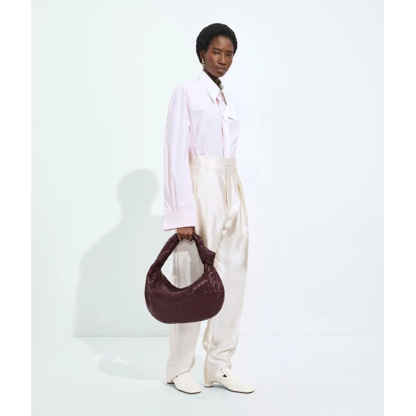 Khaite Women's Jodie in Deep mahogany - Red Shoulder & Crossbody Bags - The Lotus Tote Bag - Shop at Coveti