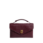 Khaite Women's Knot Lock in Barolo - Red Clutch Bags - The Lotus Tote Bag - Shop at Coveti