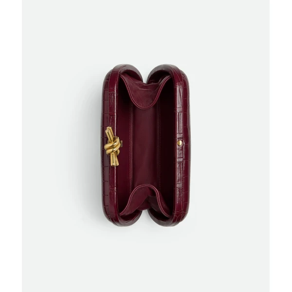 Khaite Women's Knot in Barolo - Red Clutch Bags - The Lotus Tote Bag - Shop at Coveti