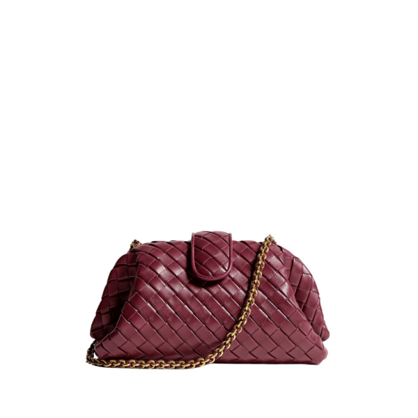 Khaite Women's Lauren 1980 in Barolo - Red Shoulder & Crossbody Bags - The Lotus Tote Bag - Shop at Coveti