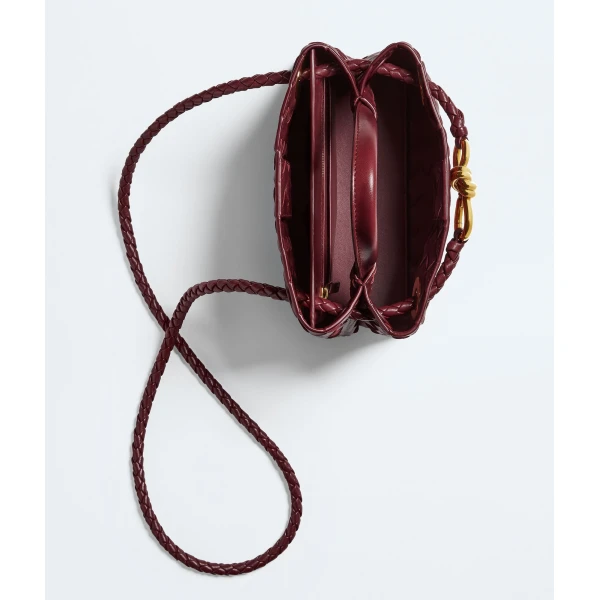 Khaite Women's Mini Andiamo in Lava red - Red Mini Bags - The Lotus Tote Bag - Shop at Coveti