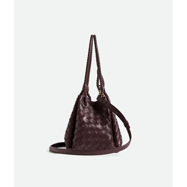 Khaite Women's Parachute in Dark barolo - Red Shoulder & Crossbody Bags - The Lotus Tote Bag - Shop at Coveti