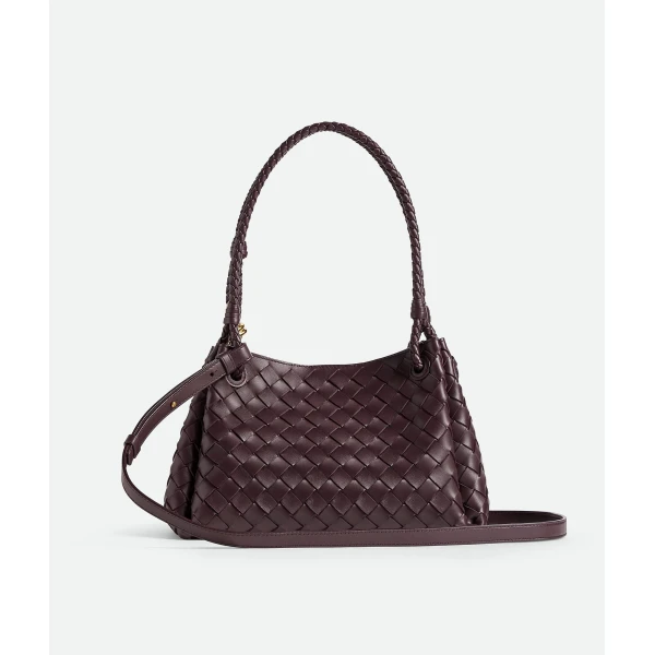 Khaite Women's Parachute in Dark barolo - Red Shoulder & Crossbody Bags - The Lotus Tote Bag - Shop at Coveti