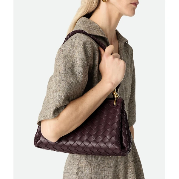 Khaite Women's Parachute in Dark barolo - Red Shoulder & Crossbody Bags - The Lotus Tote Bag - Shop at Coveti