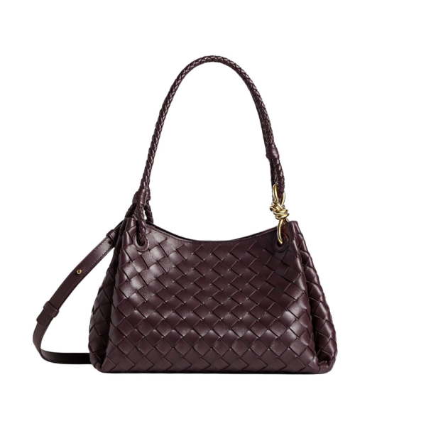 Khaite Women's Parachute in Dark barolo - Red Shoulder & Crossbody Bags - The Lotus Tote Bag - Shop at Coveti