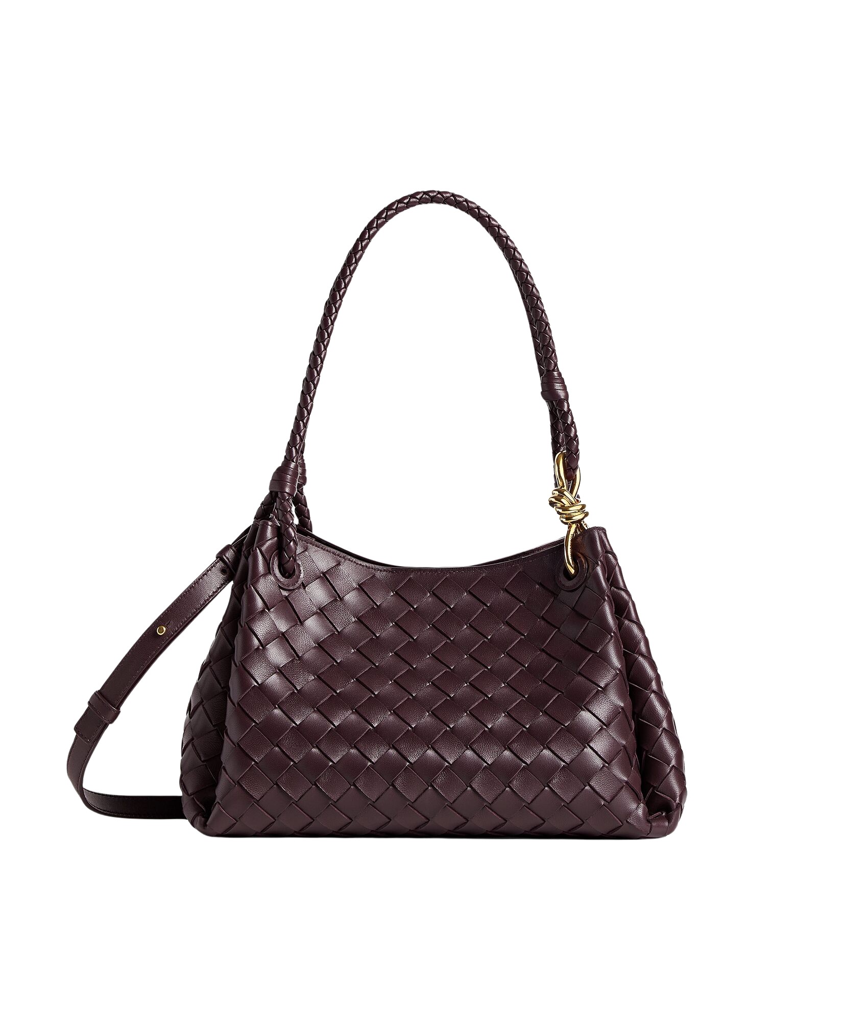Red-Womens-Parachute-in-Dark-barolo-coveti22670_nobg Khaite Women's Parachute in Dark barolo - Red Shoulder & Crossbody Bags - The Lotus Tote Bag - Shop at Coveti