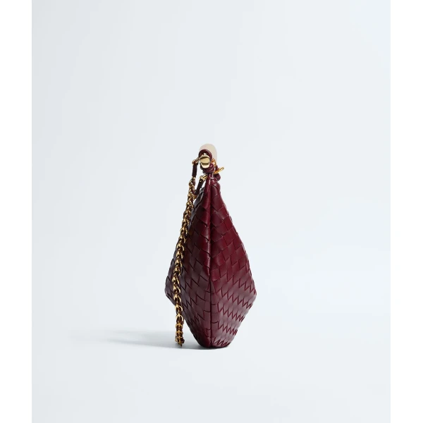 Khaite Women's Sardine Chain in Barolo - Red Shoulder & Crossbody Bags - The Lotus Tote Bag - Shop at Coveti