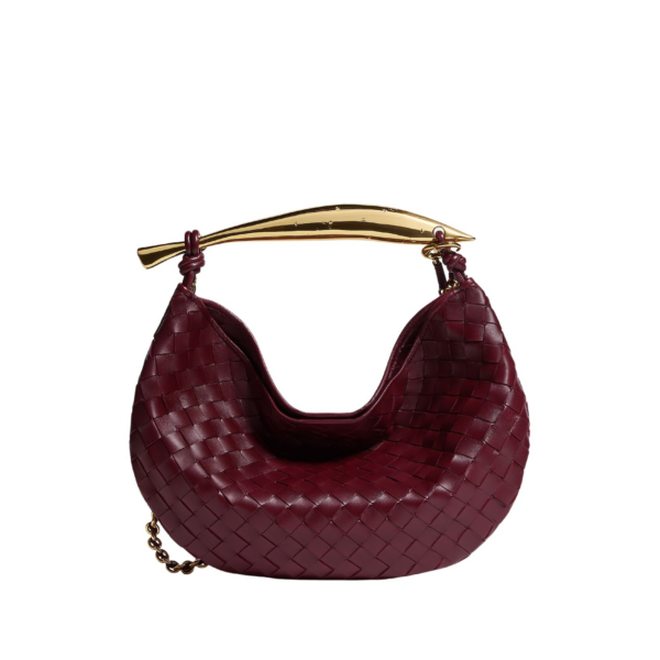 Khaite Women's Sardine Chain in Barolo - Red Shoulder & Crossbody Bags - The Lotus Tote Bag - Shop at Coveti