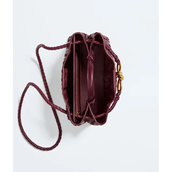 Khaite Women's Small Andiamo in Barolo - Red Totes & Top-Handle Bags - The Lotus Tote Bag - Shop at Coveti