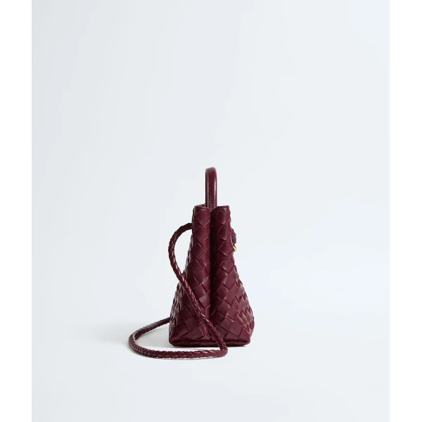 Khaite Women's Small Andiamo in Barolo - Red Totes & Top-Handle Bags - The Lotus Tote Bag - Shop at Coveti