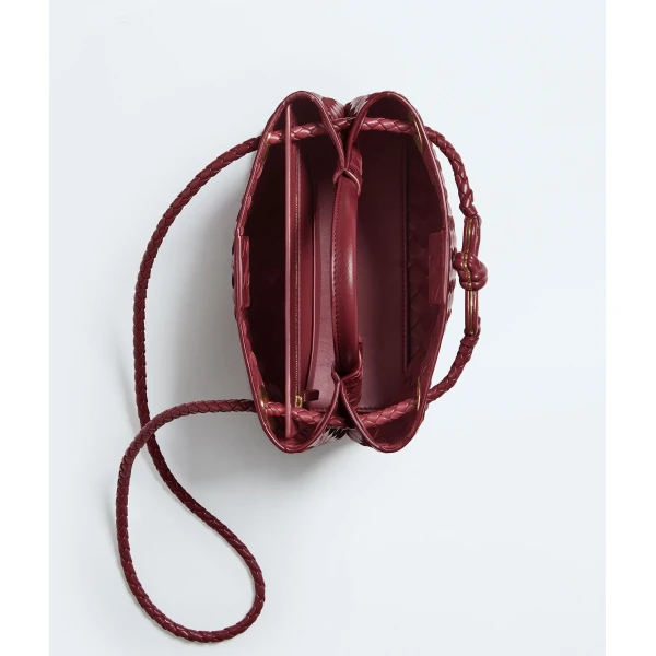 Khaite Women's Small Andiamo in Lava red - Red Totes & Top-Handle Bags - The Lotus Tote Bag - Shop at Coveti