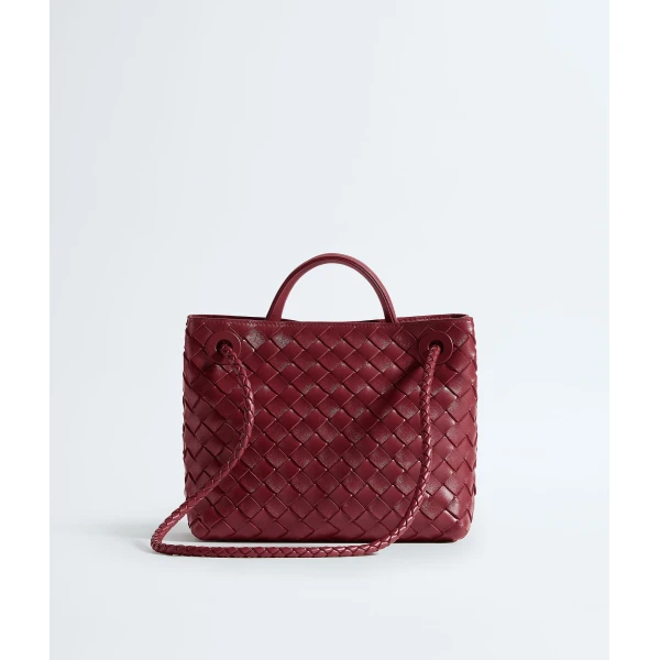 Khaite Women's Small Andiamo in Lava red - Red Totes & Top-Handle Bags - The Lotus Tote Bag - Shop at Coveti