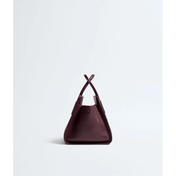 Khaite Women's Small Barbara Tote in Deep mahogany - Red Totes & Top-Handle Bags - The Lotus Tote Bag - Shop at Coveti