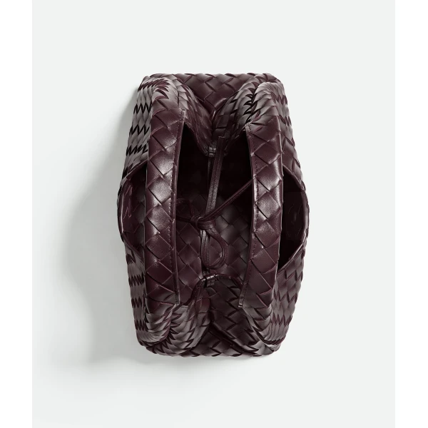 Khaite Women's Small Campana in Dark barolo - Red Shoulder & Crossbody Bags - The Lotus Tote Bag - Shop at Coveti