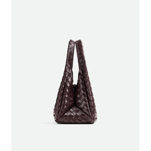 Khaite Women's Small Campana in Dark barolo - Red Shoulder & Crossbody Bags - The Lotus Tote Bag - Shop at Coveti
