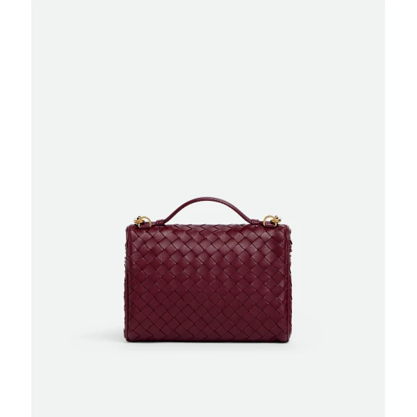 Khaite Women's Small Soft Vanity in Barolo - Red Clutch Bags - The Lotus Tote Bag - Shop at Coveti