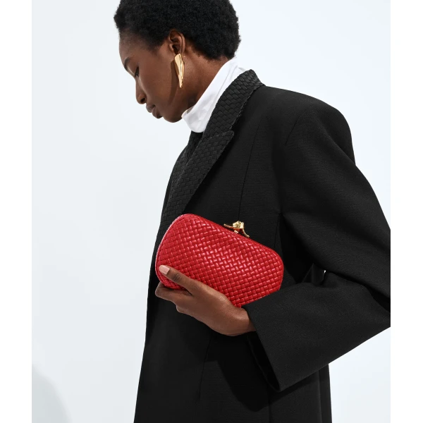 Khaite Women's Soft Knot in Cardinal - Red Clutch Bags - The Lotus Tote Bag - Shop at Coveti
